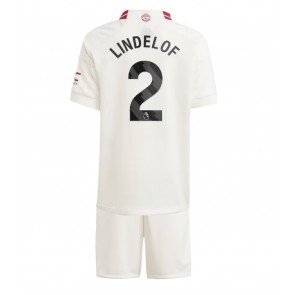 Manchester United Victor Lindelof #2 Rezervni Dres za Dječji 2023-24 Kratak Rukavima (+ kratke hlače)